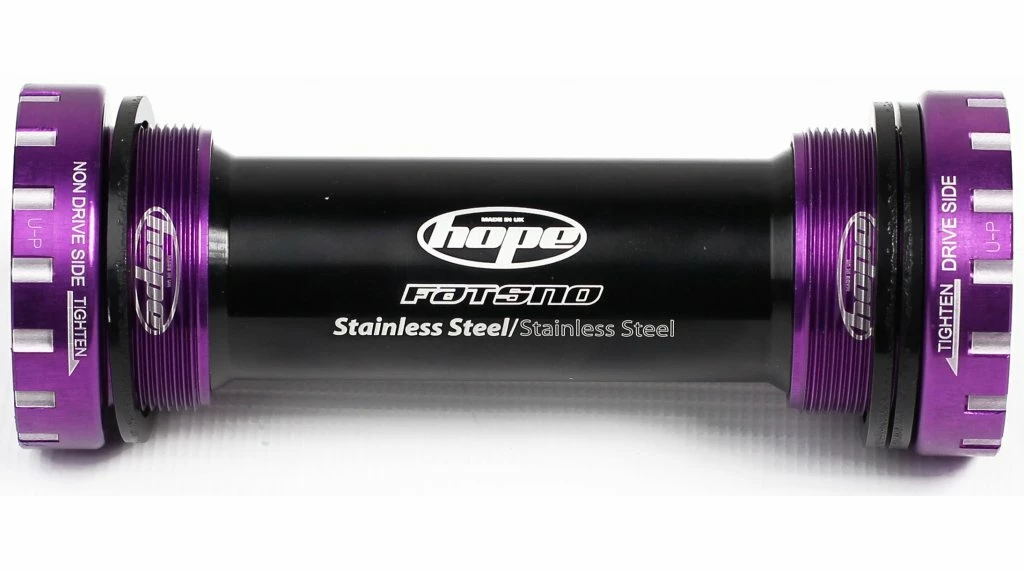 Hope BSA Acier Inoxydable Fatbike Boîtier De Pédalier 100mm (pour 24mm Axe) 3 Hope BSA Acier Inoxydable Fatbike Boîtier De Pédalier 100mm (pour 24mm Axe) – Image 3