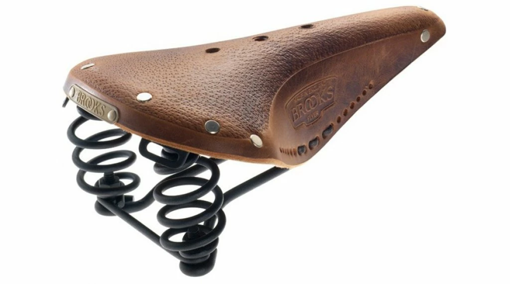 Brooks Flyer Softened Selle Dark Tan 1 Brooks Flyer Softened Selle Dark Tan