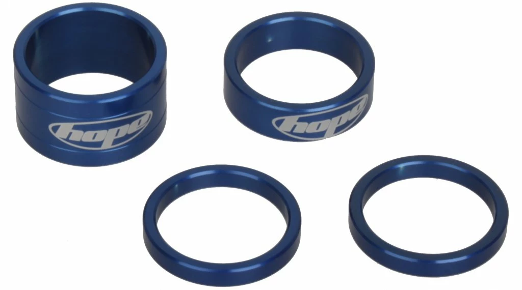 Hope Space Doctor Aluminium Bague D'espacement 1 1/8" Anodisé (2x5, 1x10, 1x20mm) 1 Hope Space Doctor Aluminium Bague D'espacement 1 1/8" Anodisé (2x5, 1x10, 1x20mm)
