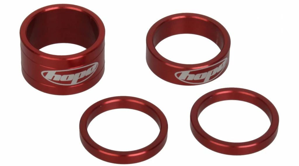 Hope Space Doctor Aluminium Bague D'espacement 1 1/8" Anodisé (2x5, 1x10, 1x20mm) 2 Hope Space Doctor Aluminium Bague D'espacement 1 1/8" Anodisé (2x5, 1x10, 1x20mm) – Image 2