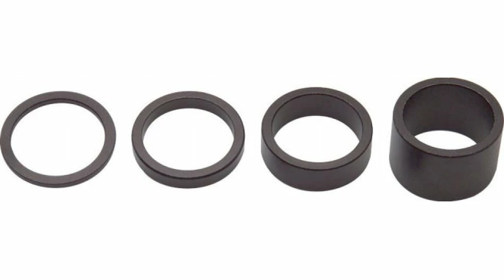 PRO Aluminium Spacer Set 1-1/8" Noir 1 PRO Aluminium Spacer Set 1-1/8" Noir