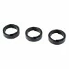Trek Knock Block Spacer- Set 1 1/8" 10mm Noir (3 Pièce(s))
